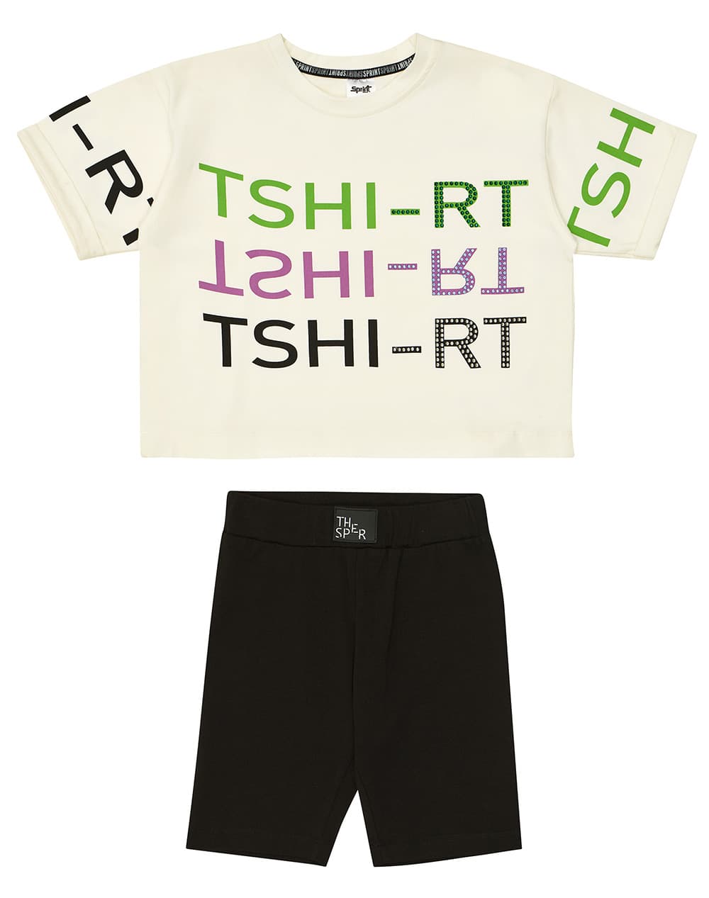 Girls' Tracksuit Sets Sprint Ecru