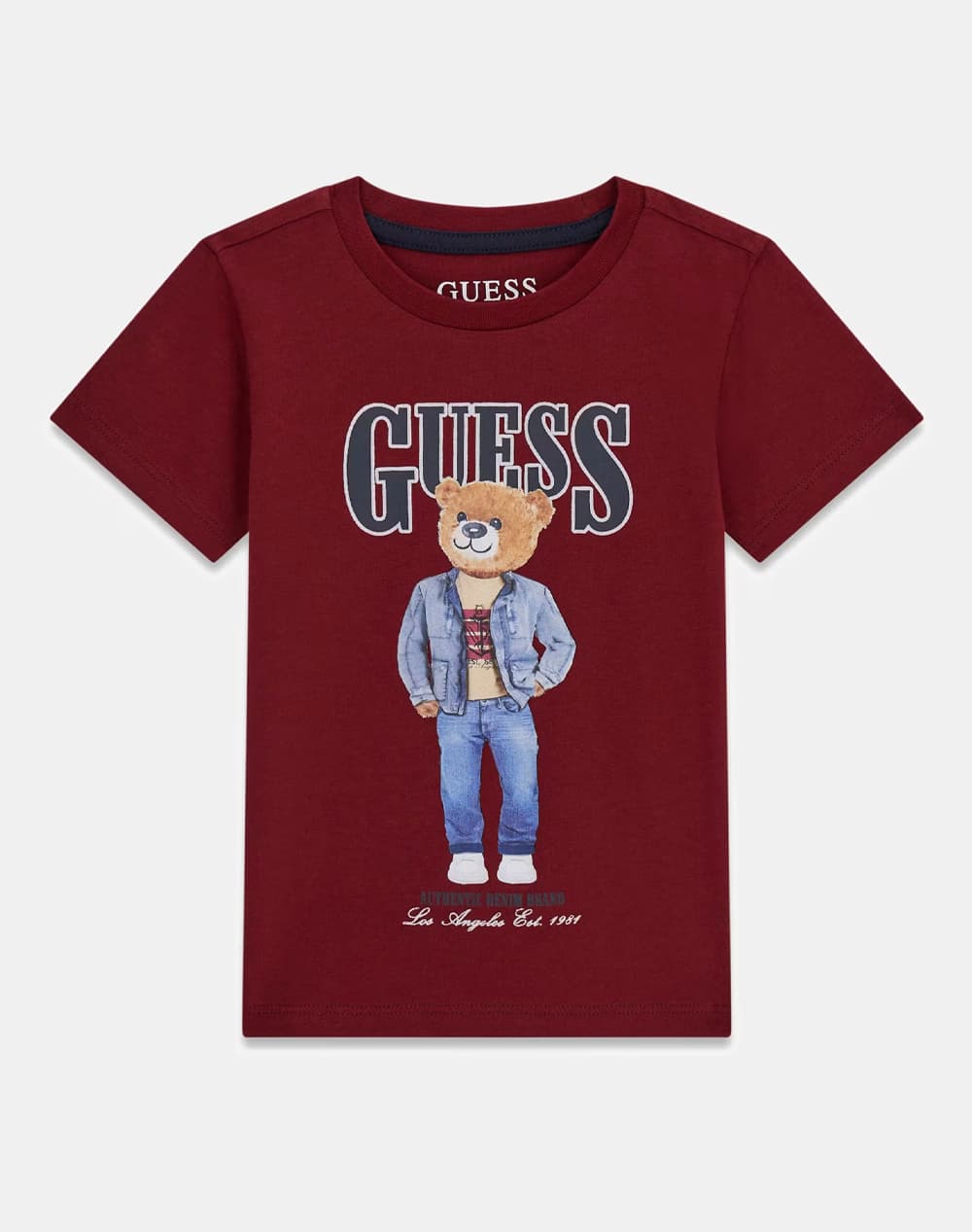 GUESS SS T-SHIRT ΜΠΛΟΥΖΑ ΠΑΙΔΙΚΟ BOY N6RI05K8HM4-G577 RedWine