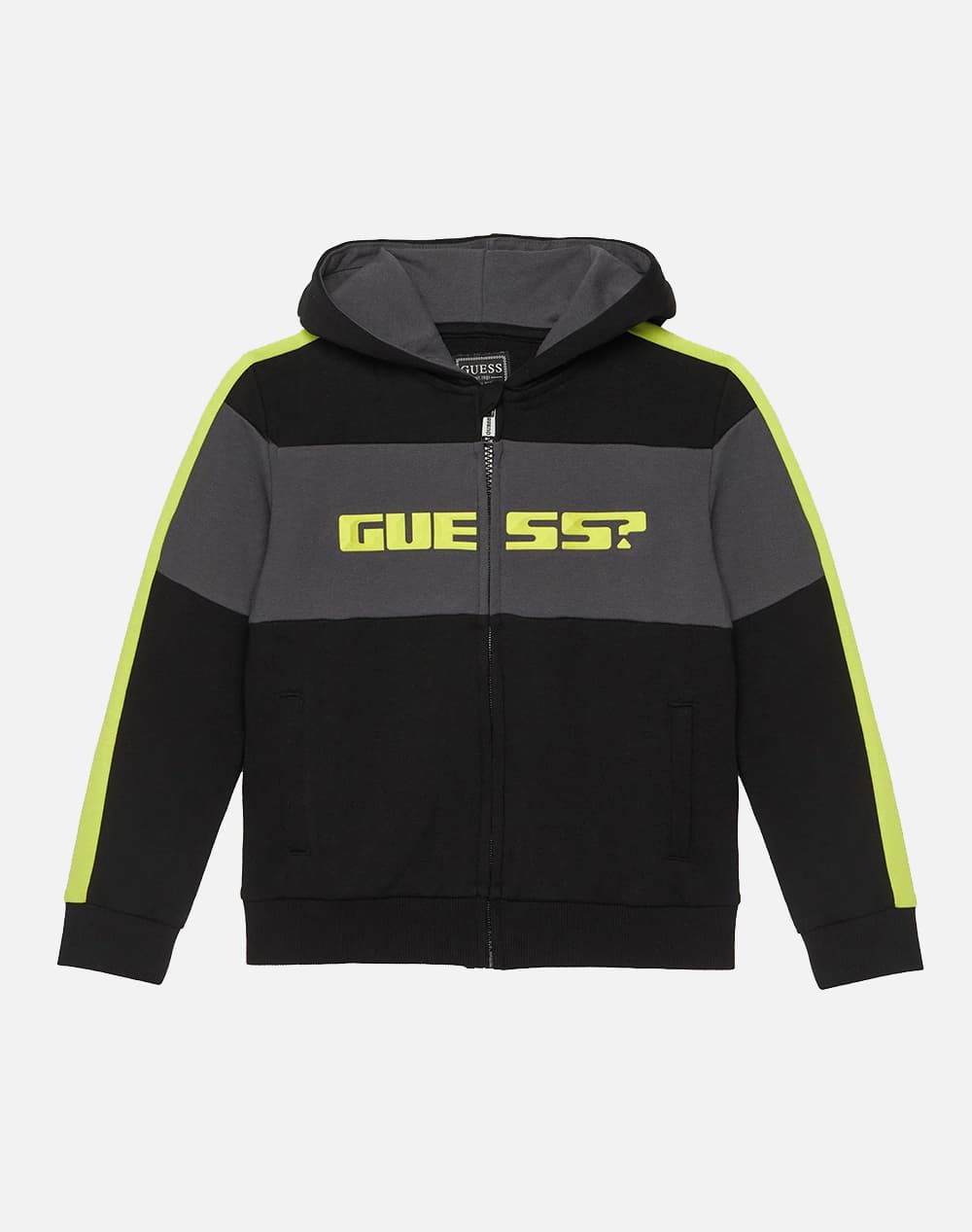 GUESS KIDS LS HOODED ACTIVE TOP W/ZIP ΦΟΥΤΕΡ ΠΑΙΔΙΚΟ BOY N6RQ02KA6R4-JBLK Black