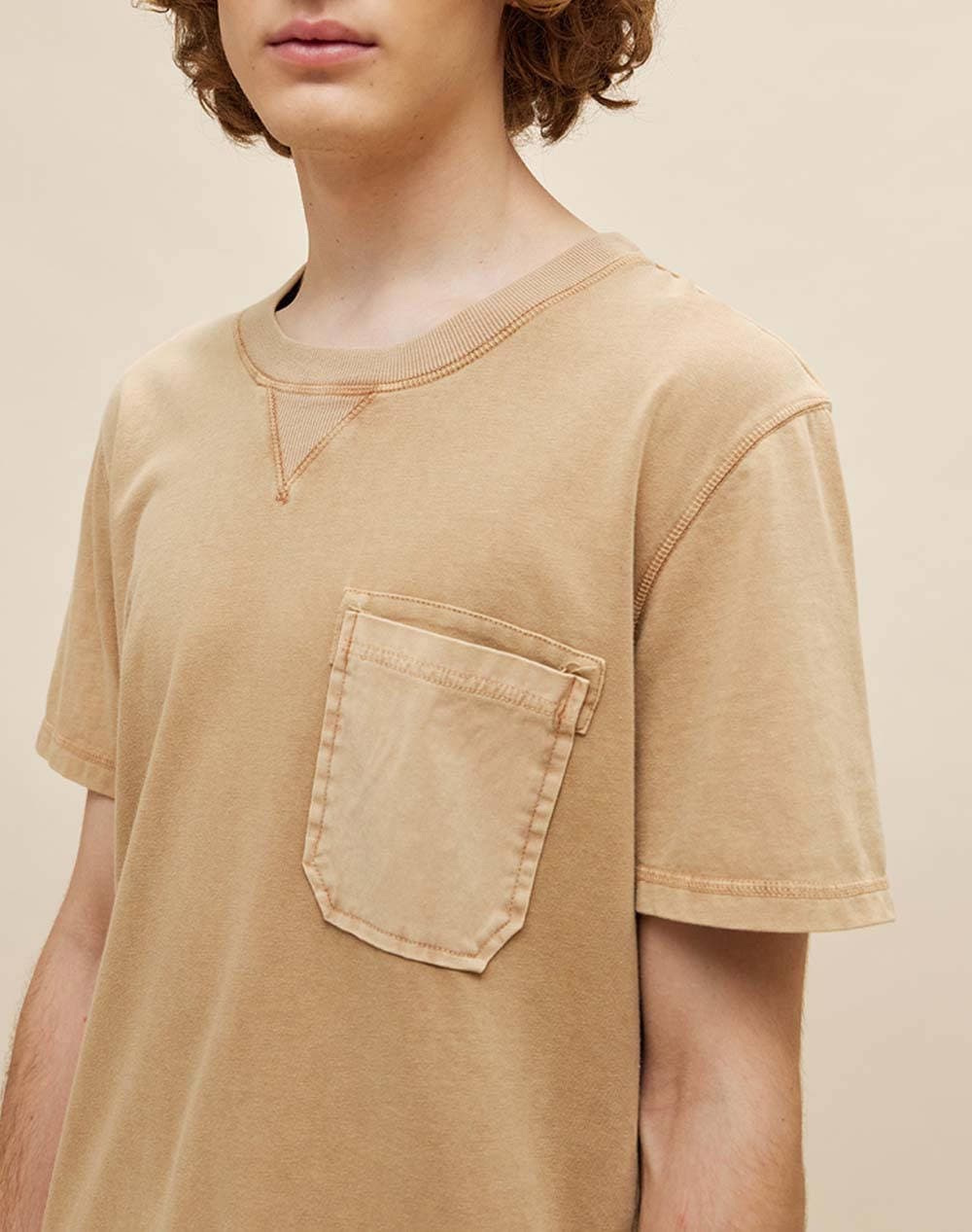 Men's T-Shirts Dirty Laundry Beige