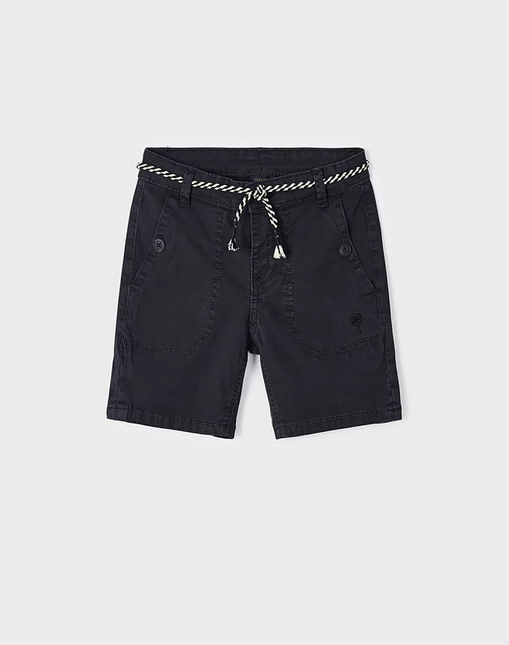 MAYORAL Βερμουδα κορδονι ζωνη 3233-91 Black