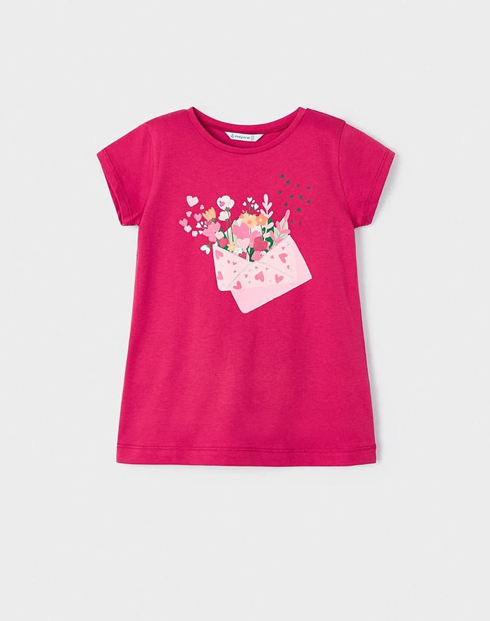 MAYORAL Μπλουζα κοντομαν μεταξοτυπια 3070-43 Fuchsia