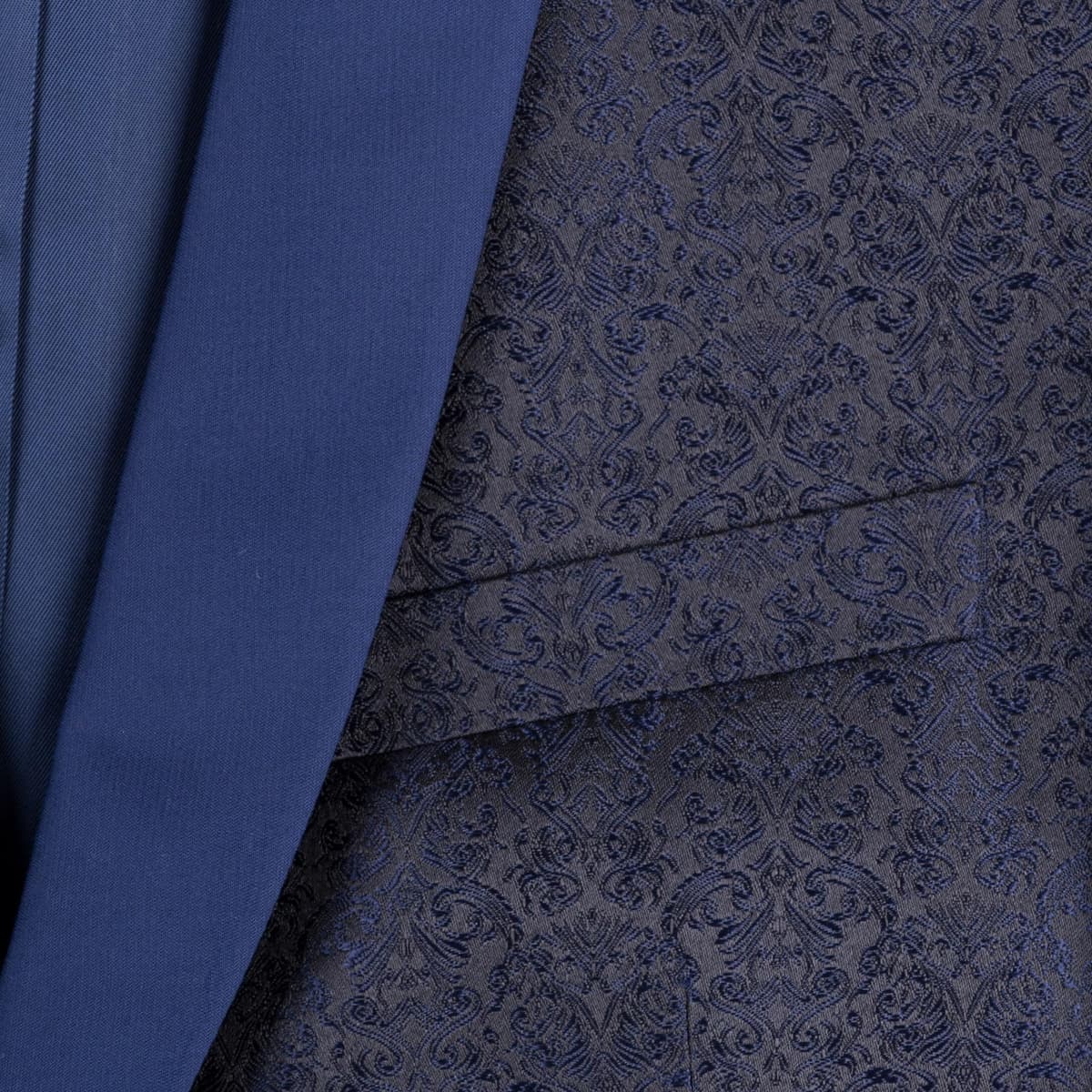 Tuxedo Μπλέ Μπροκάρ 100% Wool Touch (Modern Fit)