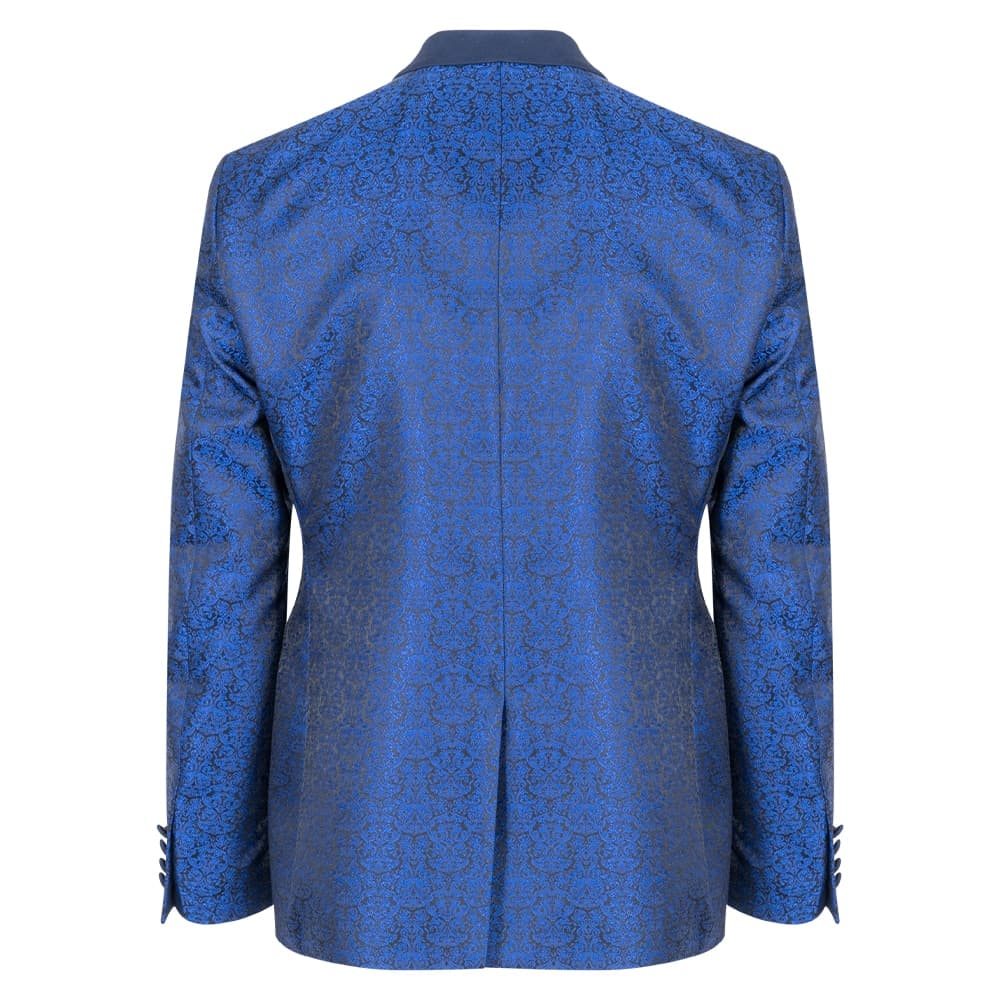 Tuxedo Μπλε Ρουά Μπροκάρ (Modern Fit)