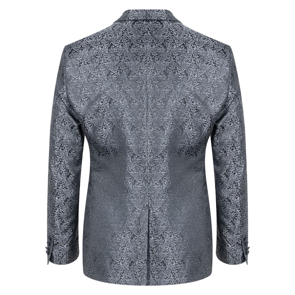 Tuxedo Γκρι Μπροκάρ (Modern Fit)