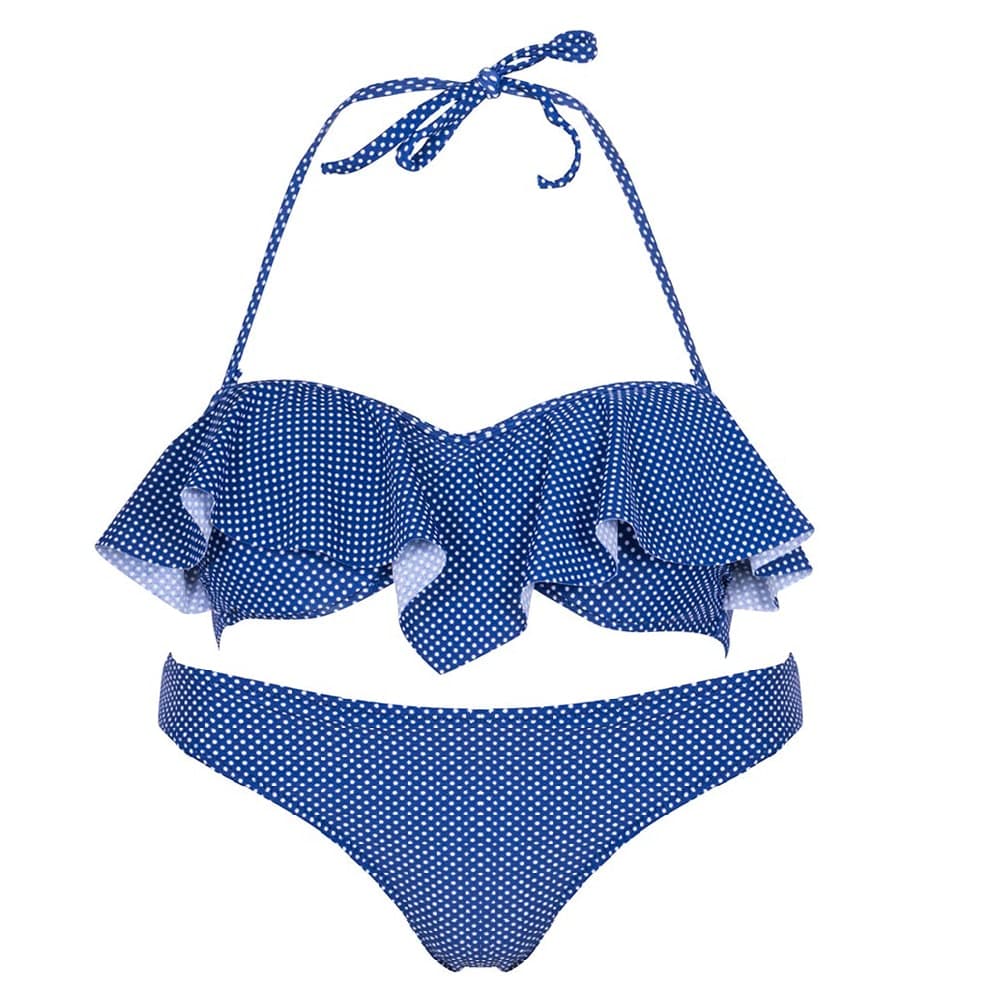 Μαγιό Μπικίνι Μπλε Πουά