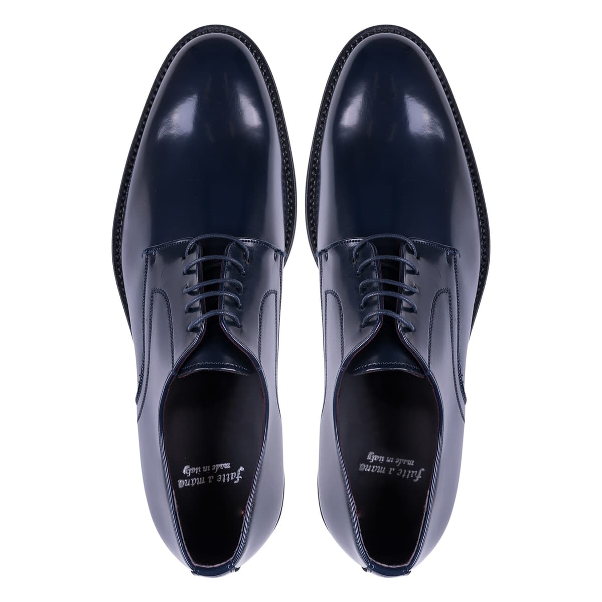 Derby Μπλε Leather Shoes