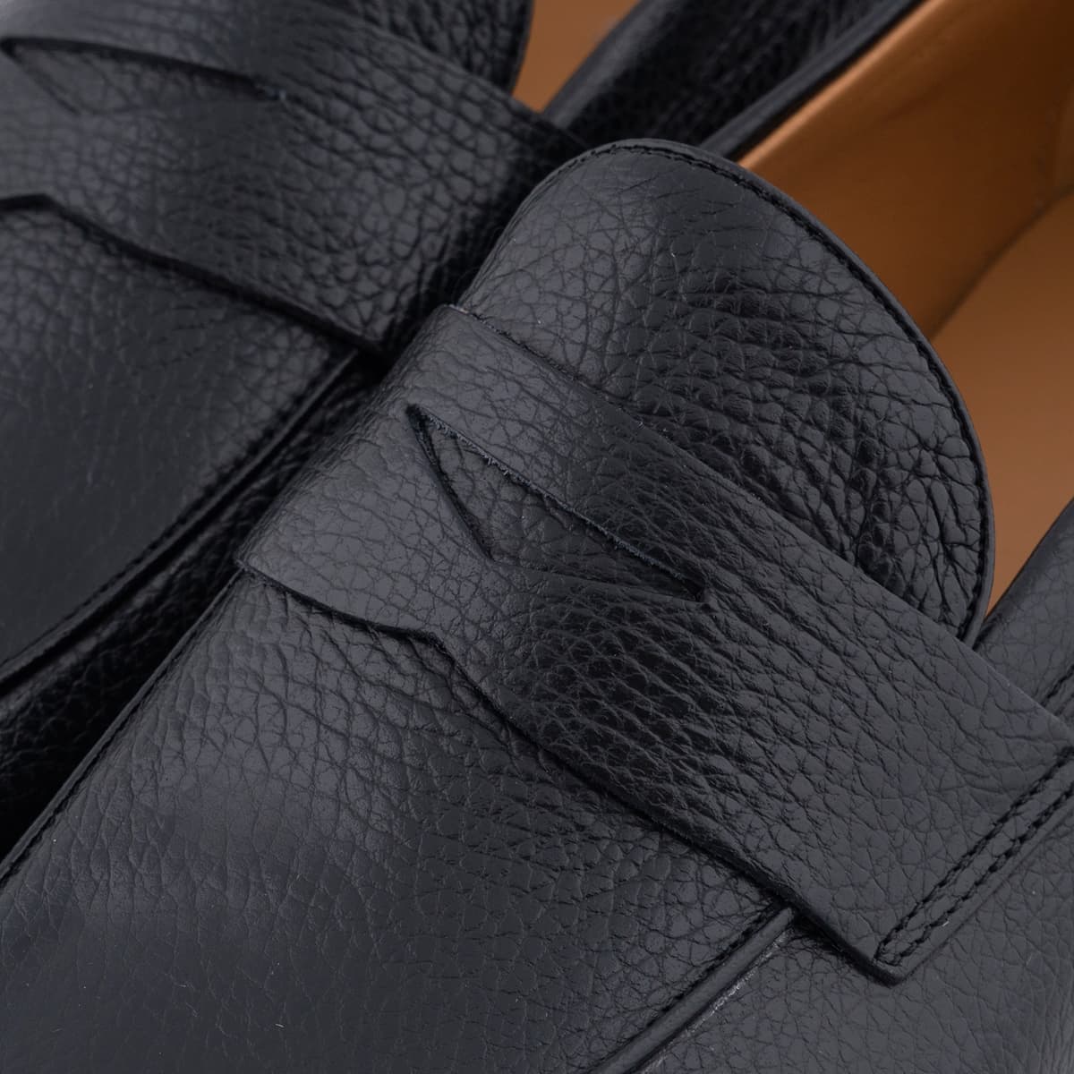 Παπούτσια Moccasins Μαύρα Δερμάτινα