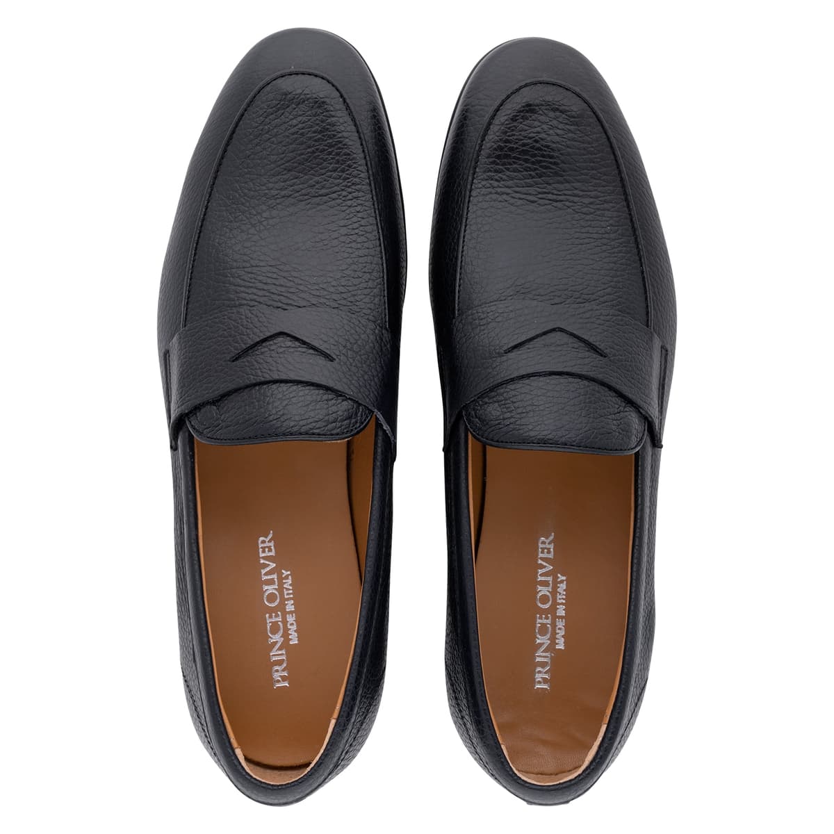 Παπούτσια Moccasins Μαύρα Δερμάτινα