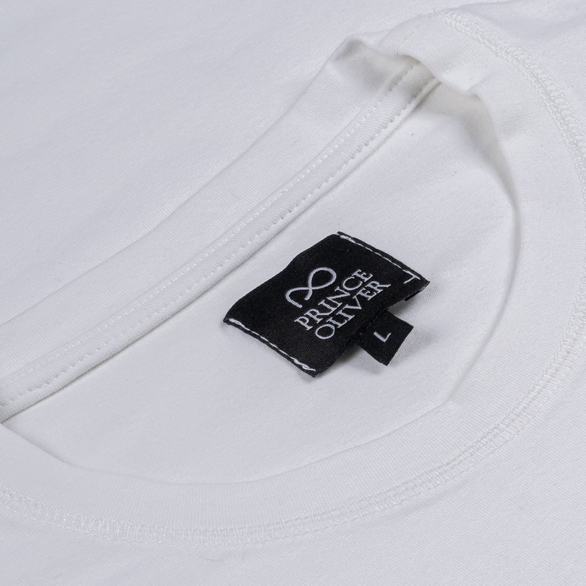 Premium T-Shirt Λευκό Round Neck (Slim Fit)