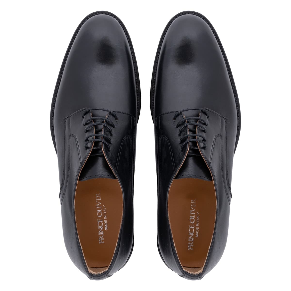 Derby Μαύρο Leather Shoes