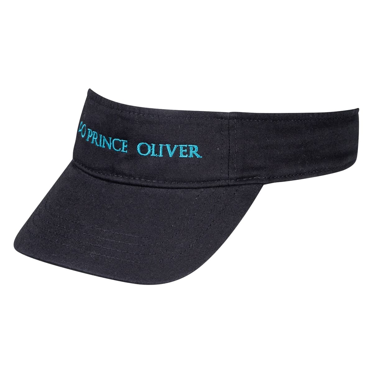 Logo Embroidered Visor Hat Μαύρο