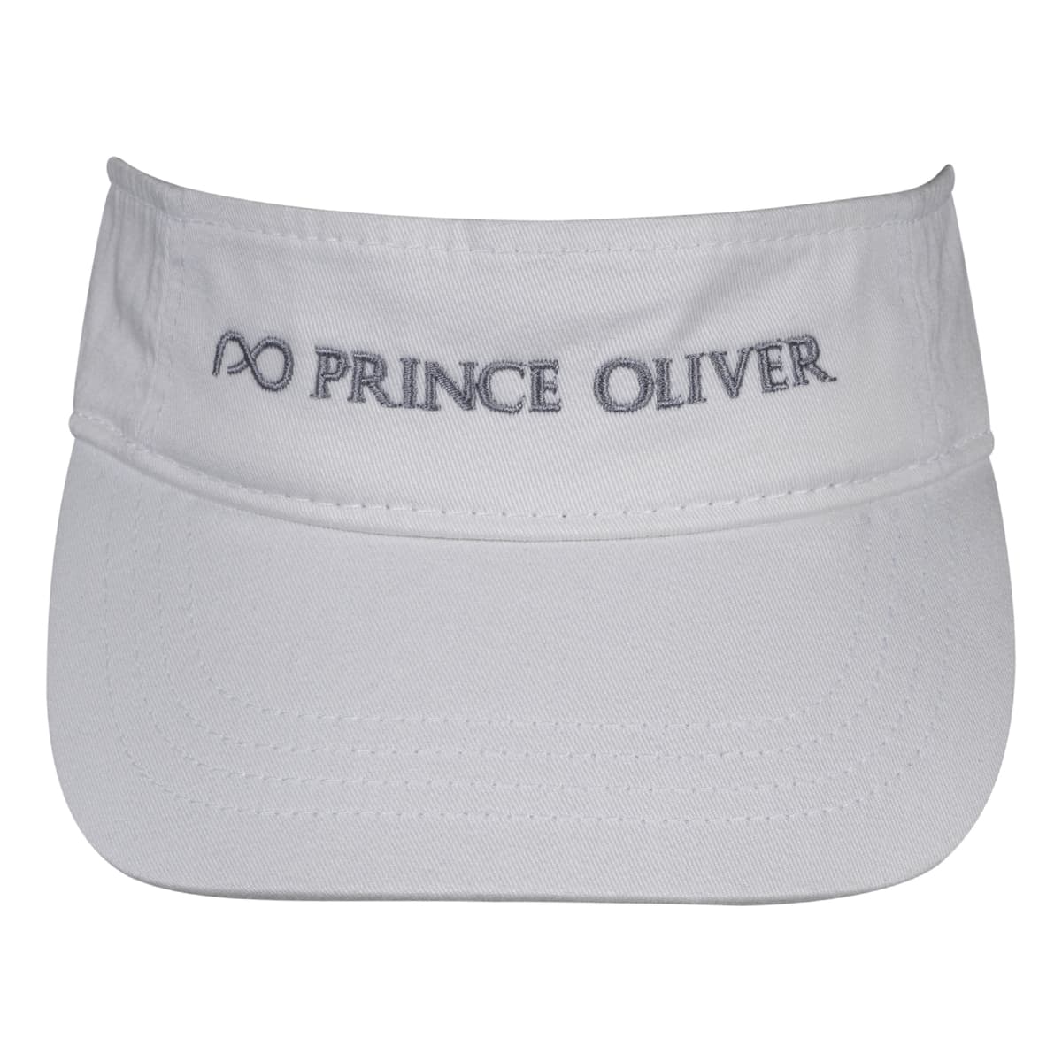 Logo Embroidered Visor Hat Λευκό