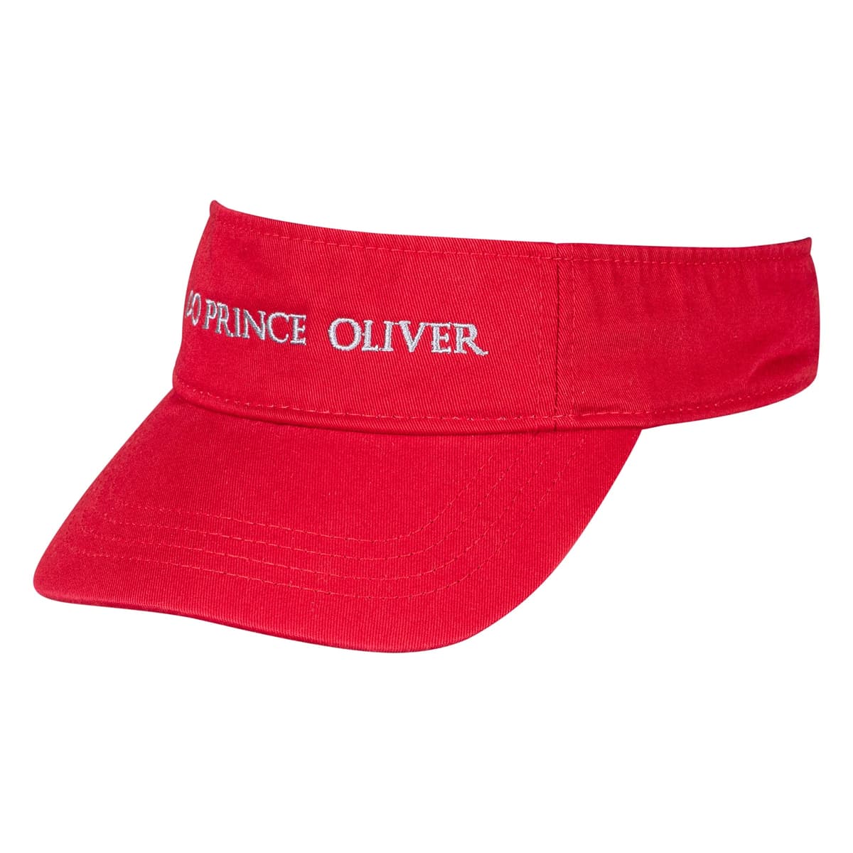 Logo Embroidered Visor Hat Κόκκινο