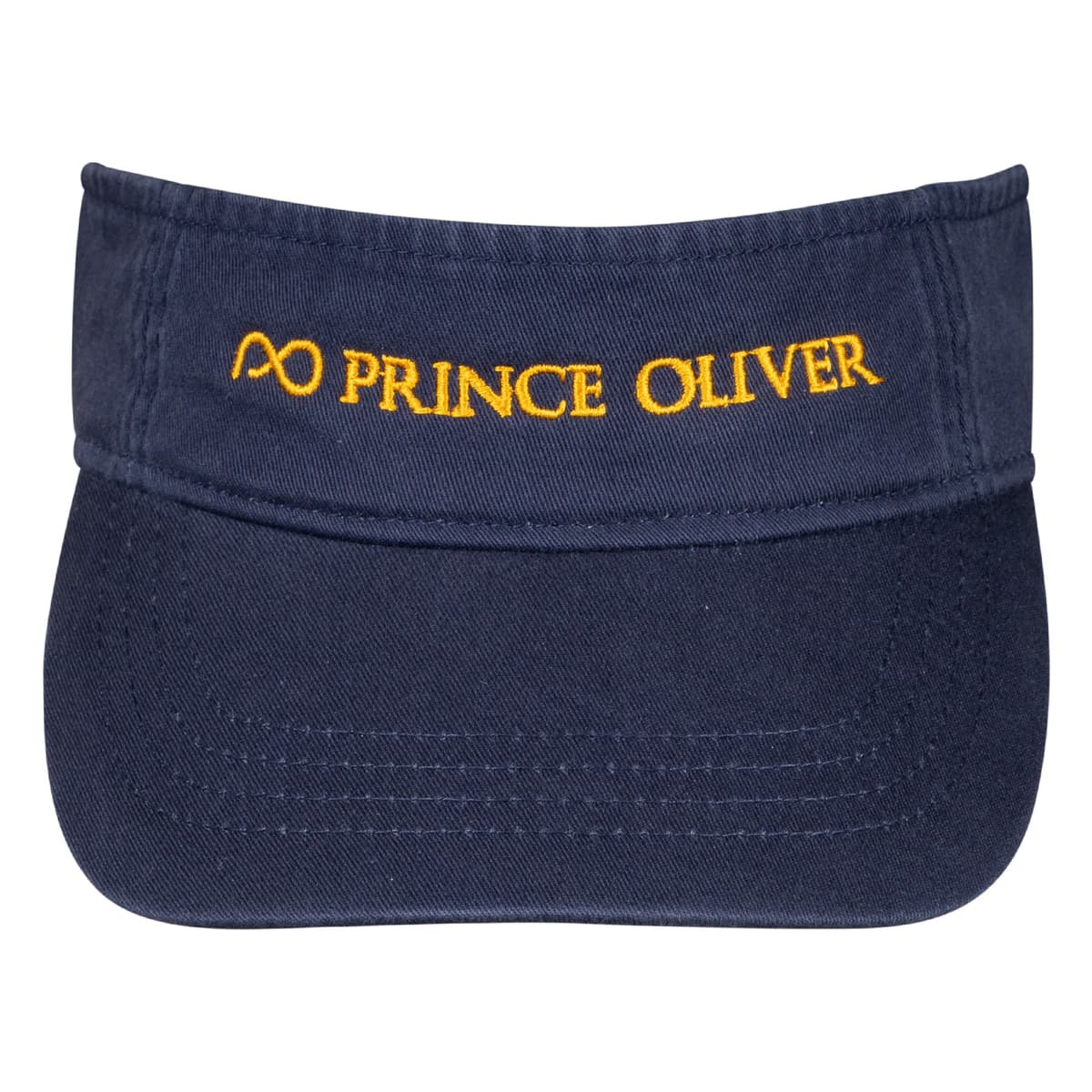 Logo Embroidered Visor Hat Λευκό