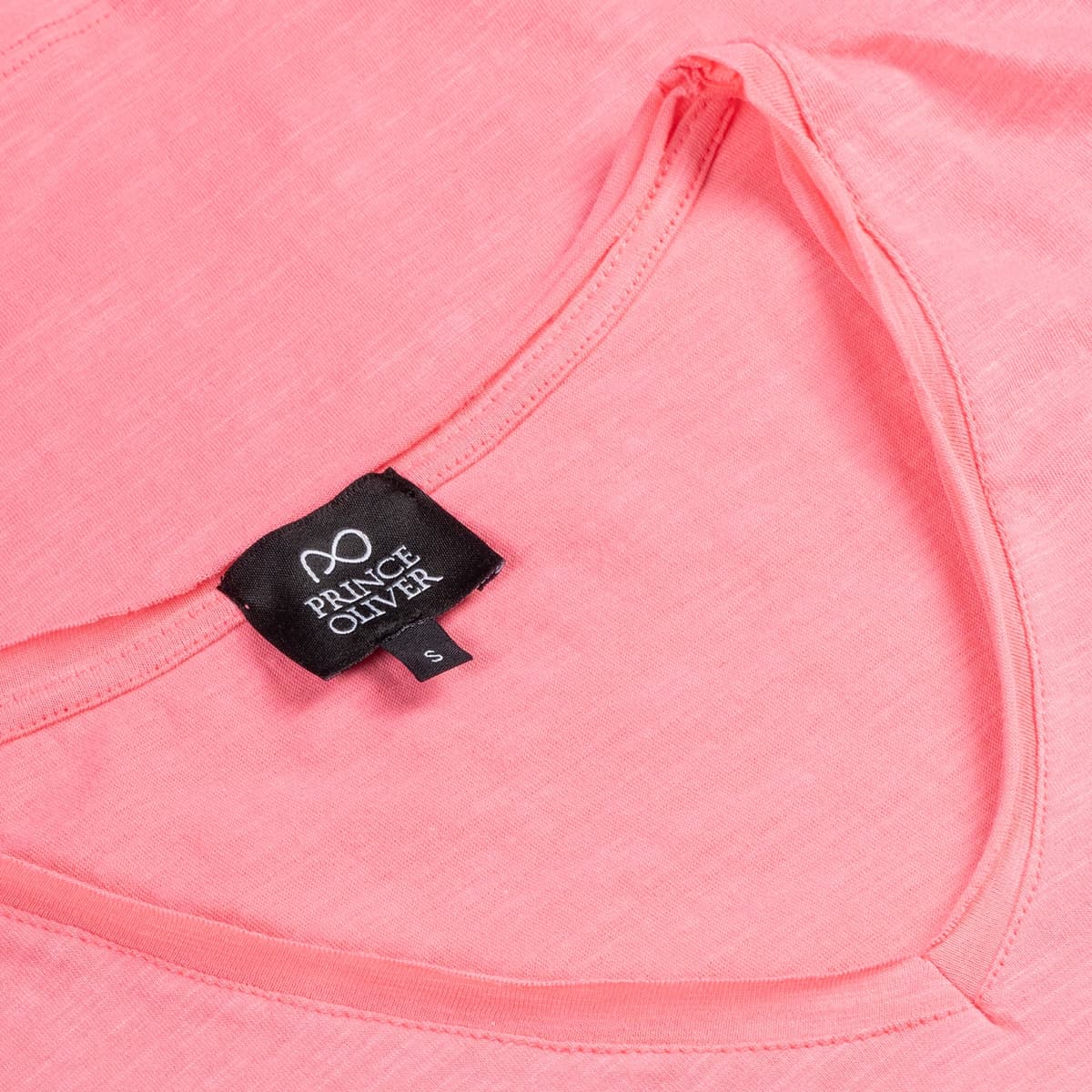 T-Shirt Φούξια V Neck