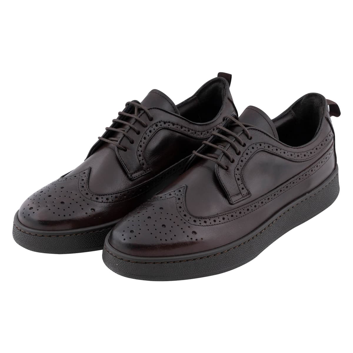 Καφέ Brogue Comfortable Sneakers