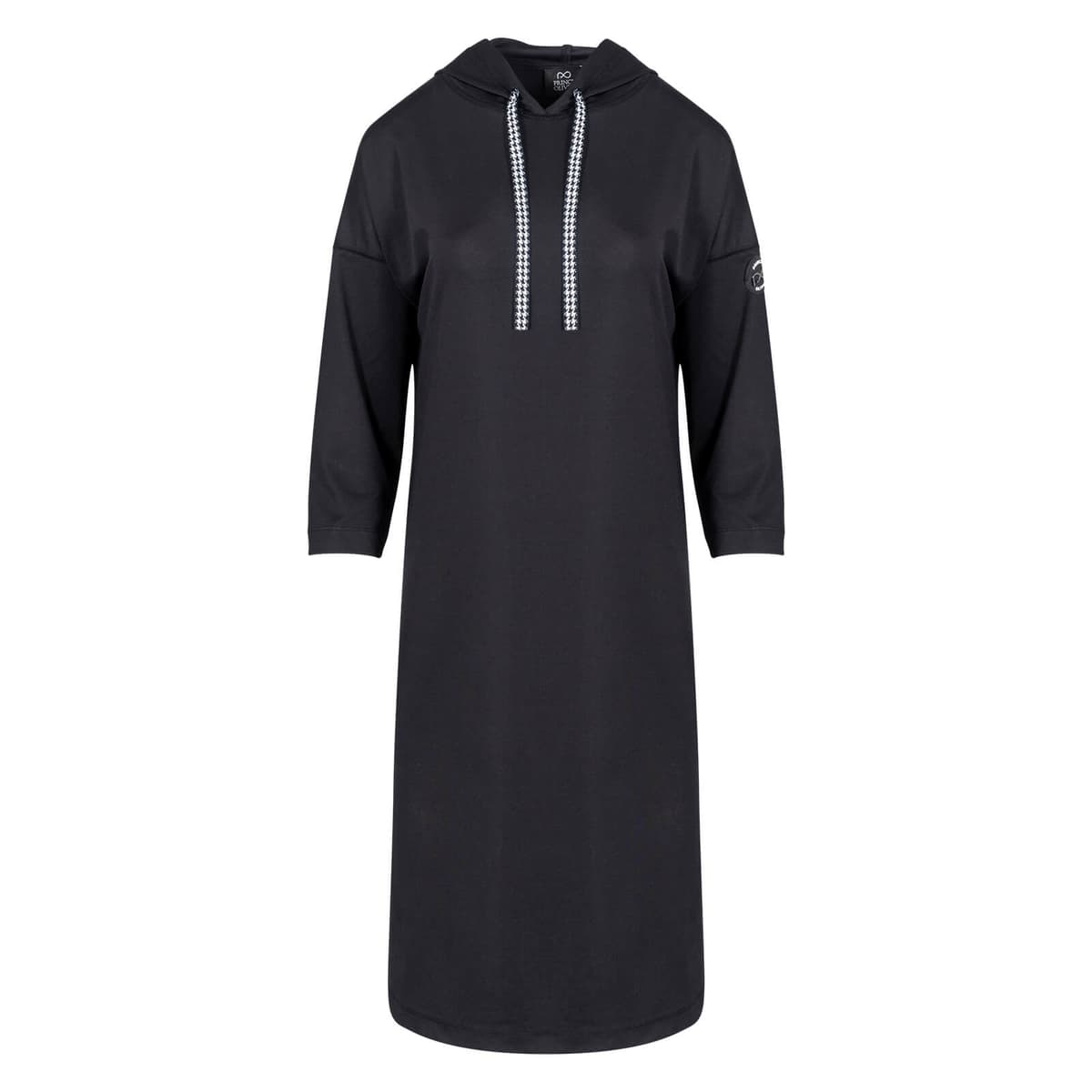 Φόρεμα Μαύρο με Κουκούλα (Comfort Fit)