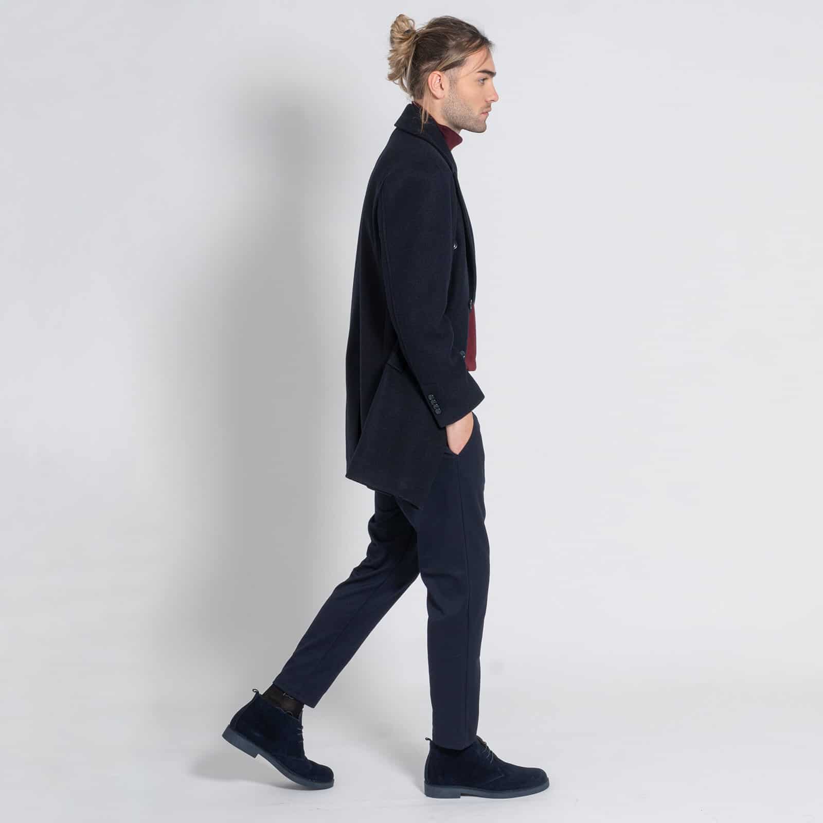 Ημίπαλτο Pea Coat Μπλε (Modern Fit)