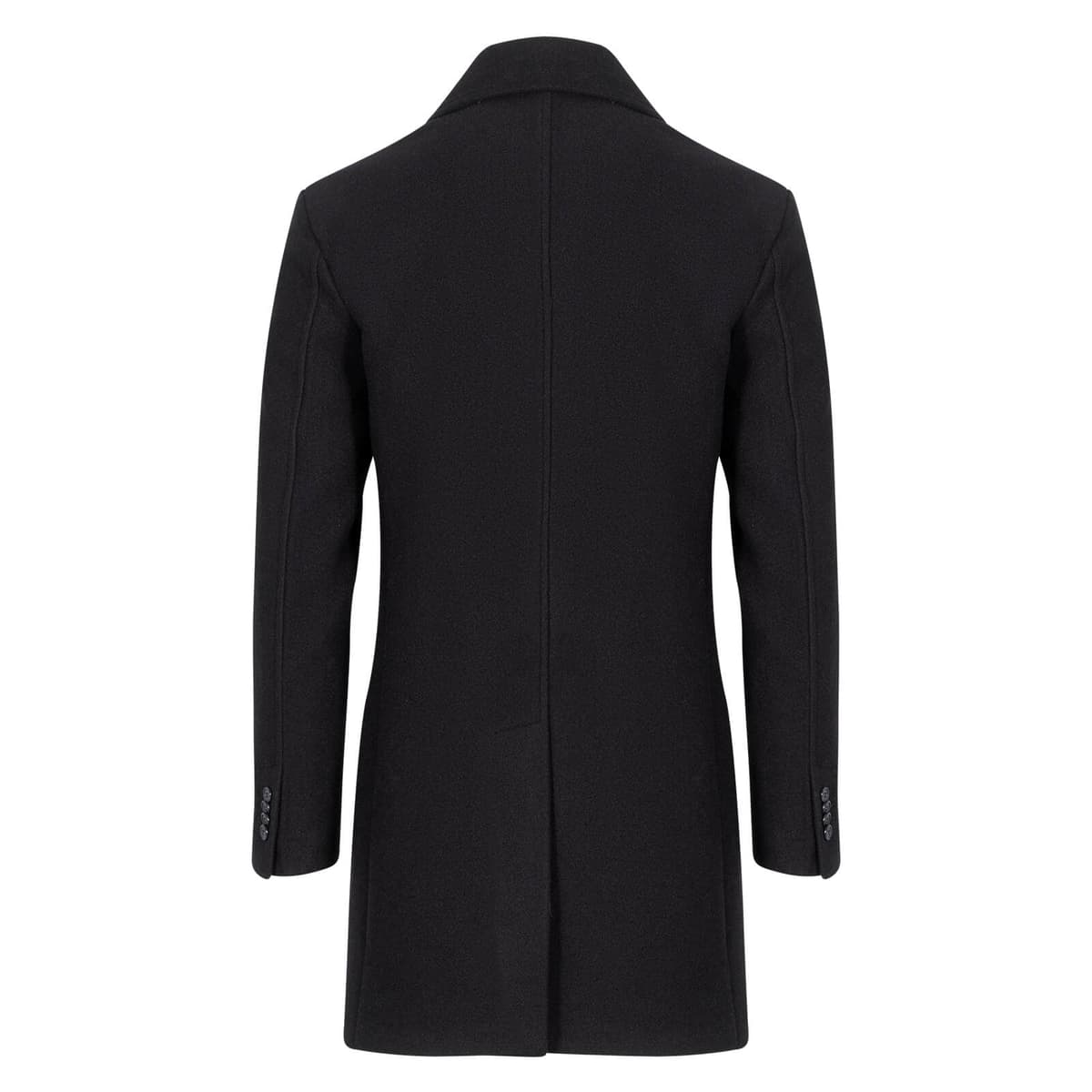 Ημίπαλτο Pea Coat Μαύρο (Modern Fit)