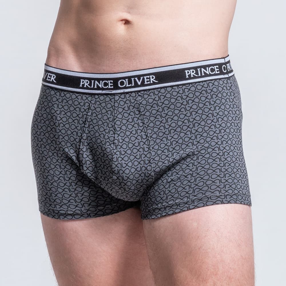 LIMITED EDITION Σετ Boxer 3 Τεμ. Μαύρο/Γκρι/Μπορντώ Cotton Stretch