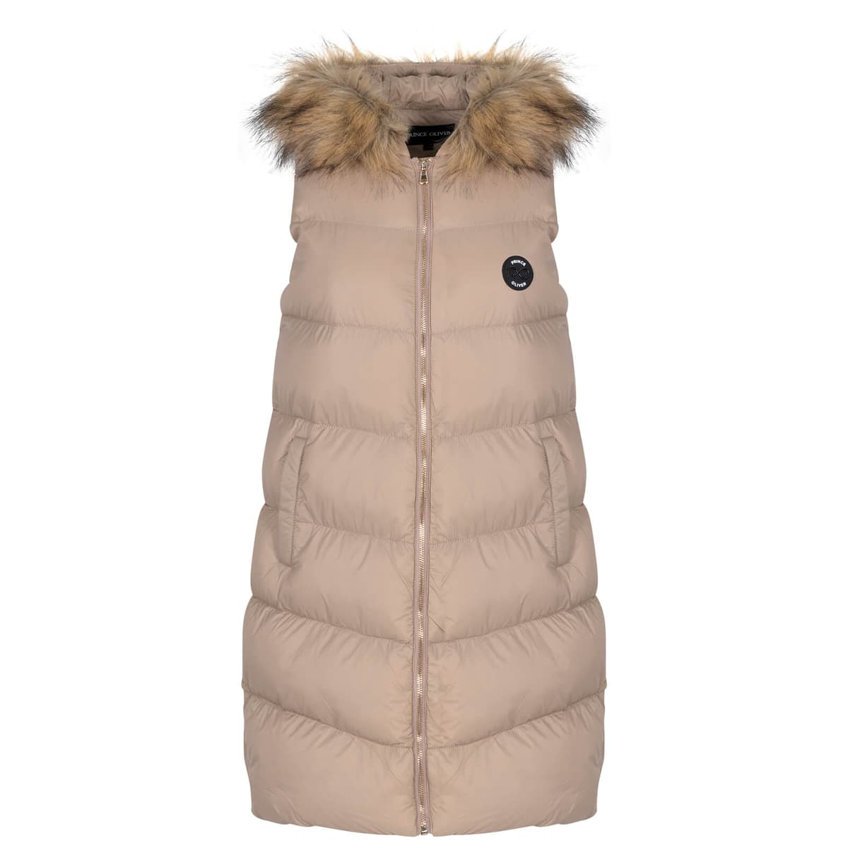 Men's Quilted Jackets Prince Oliver Beige