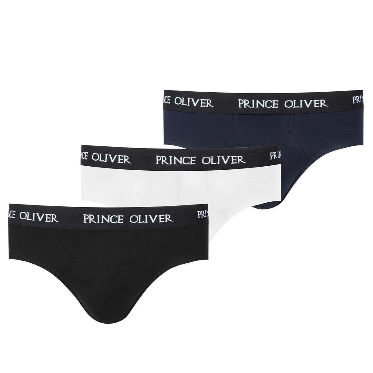 Σετ Σλιπ 3 Τεμ. μαύρο/λευκό/μπλε σκούρο Cotton Stretch