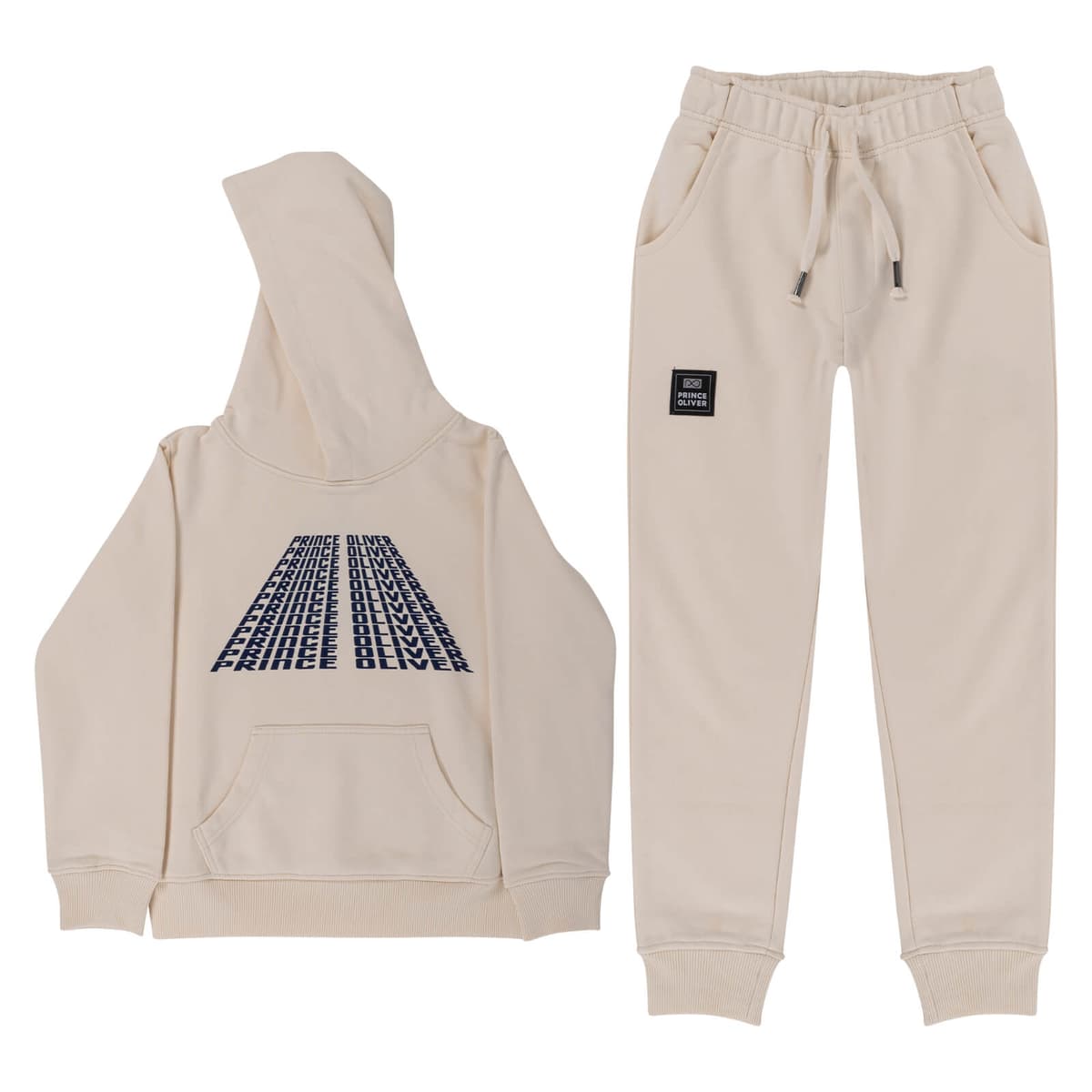 παιδικό σετ φόρμας μπεζ φούτερ/παντελόνι 100% Cotton