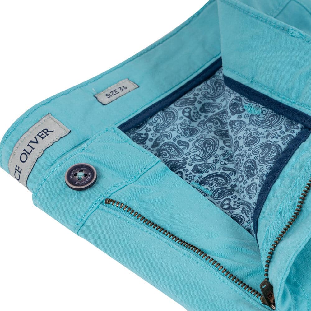 Βερμούδα Chinos Τυρκουάζ (Modern Fit)