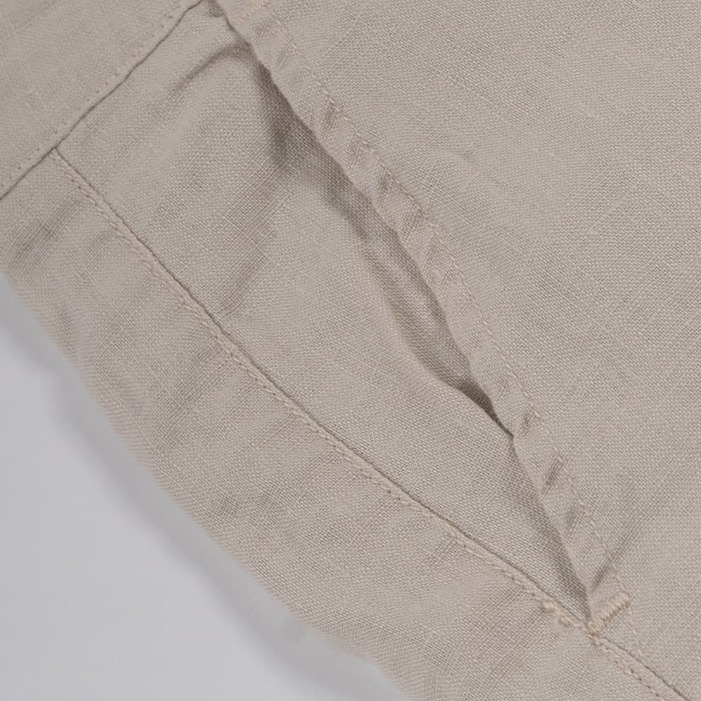 Βερμούδα Μπεζ 100% Λινή (Modern Fit)