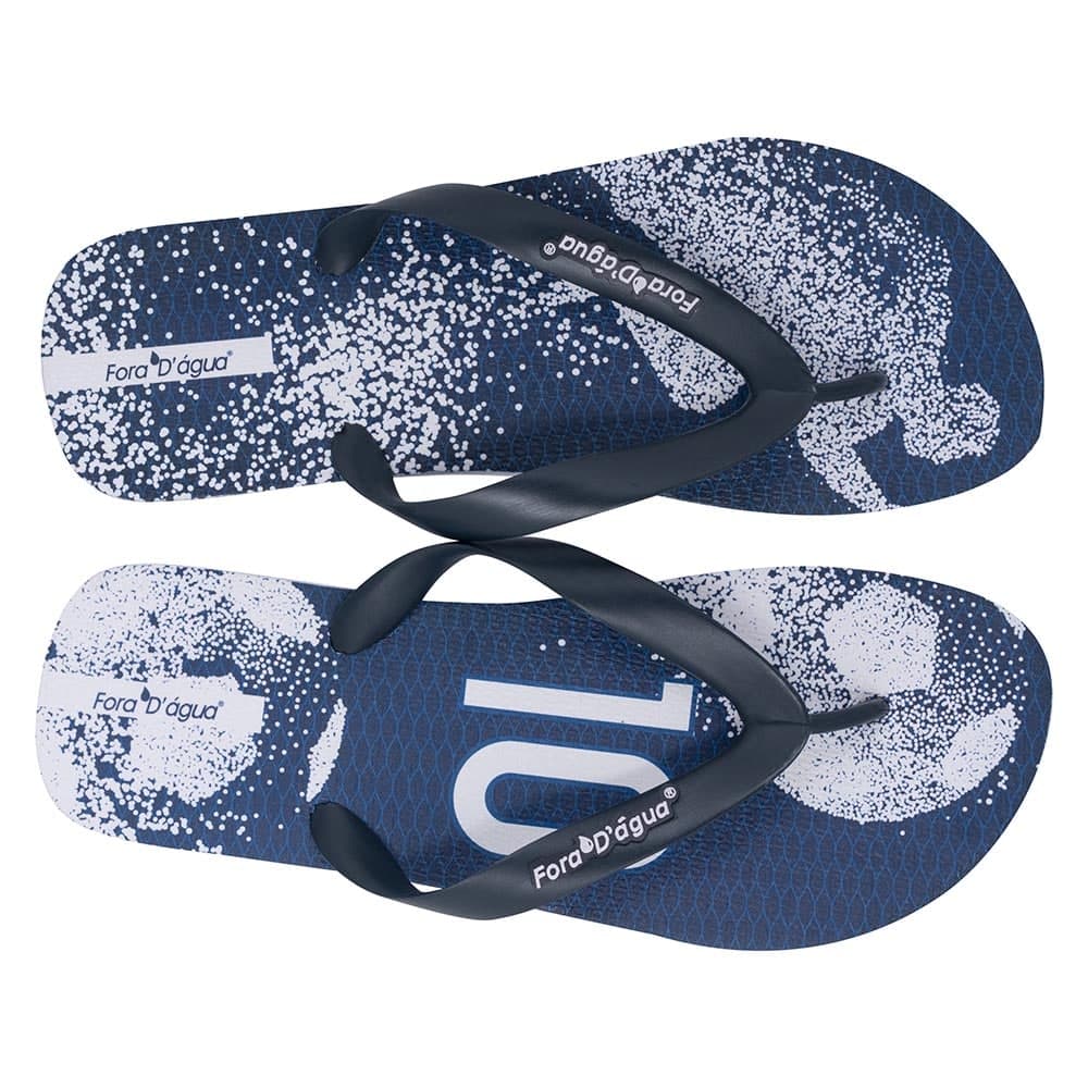 Σαγιονάρες Μπλε Με Σχέδιο Fora D’ Agua