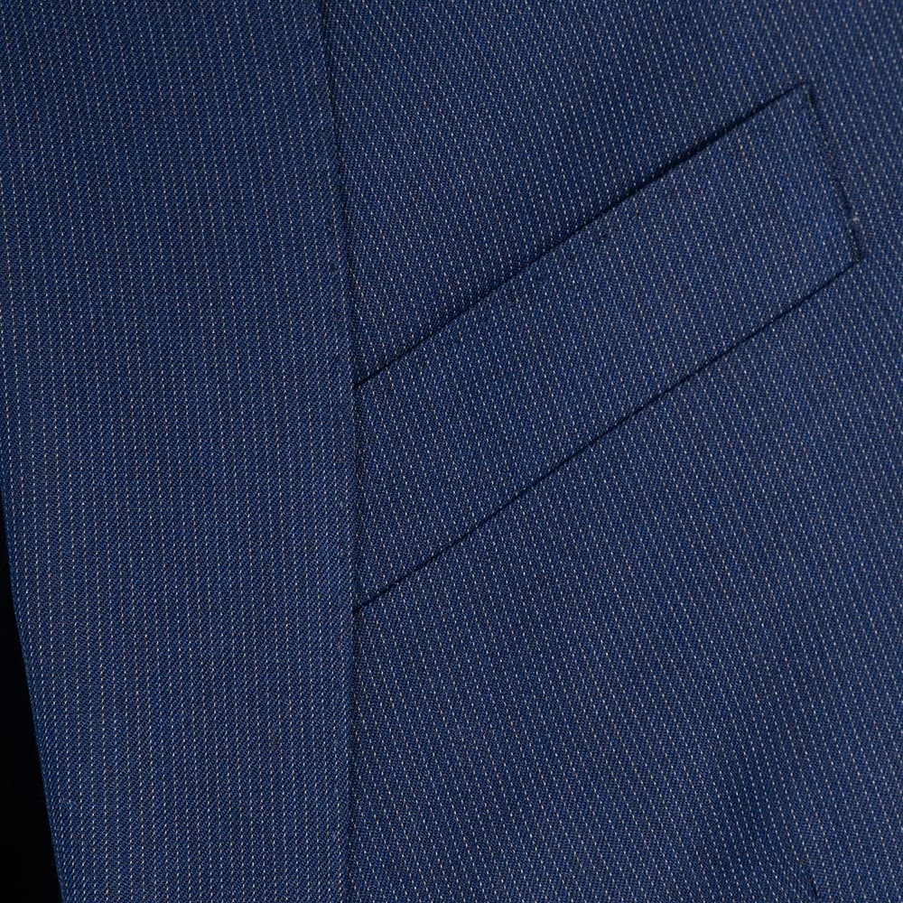 Κοστούμι Μπλε Ριγέ Αχνό (Modern Fit)