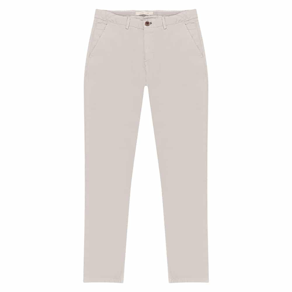 Premium Light Chino Εκρού με Απαλή Ρίγα (Modern Fit)