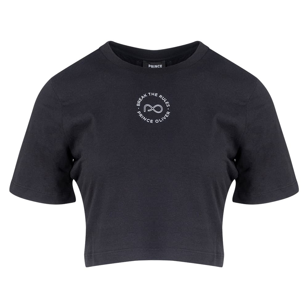 Crop Top Μαύρο 100% Cotton