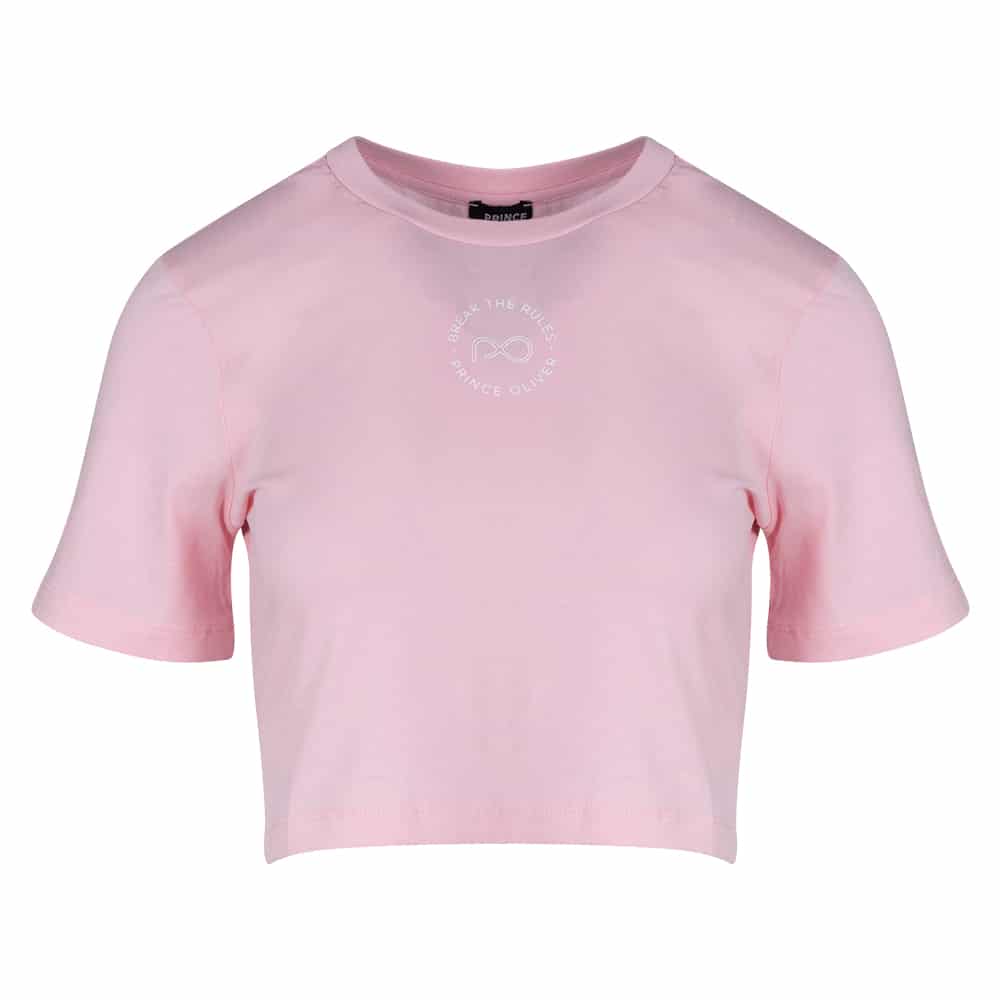 Crop Top Ροζ 100% Cotton