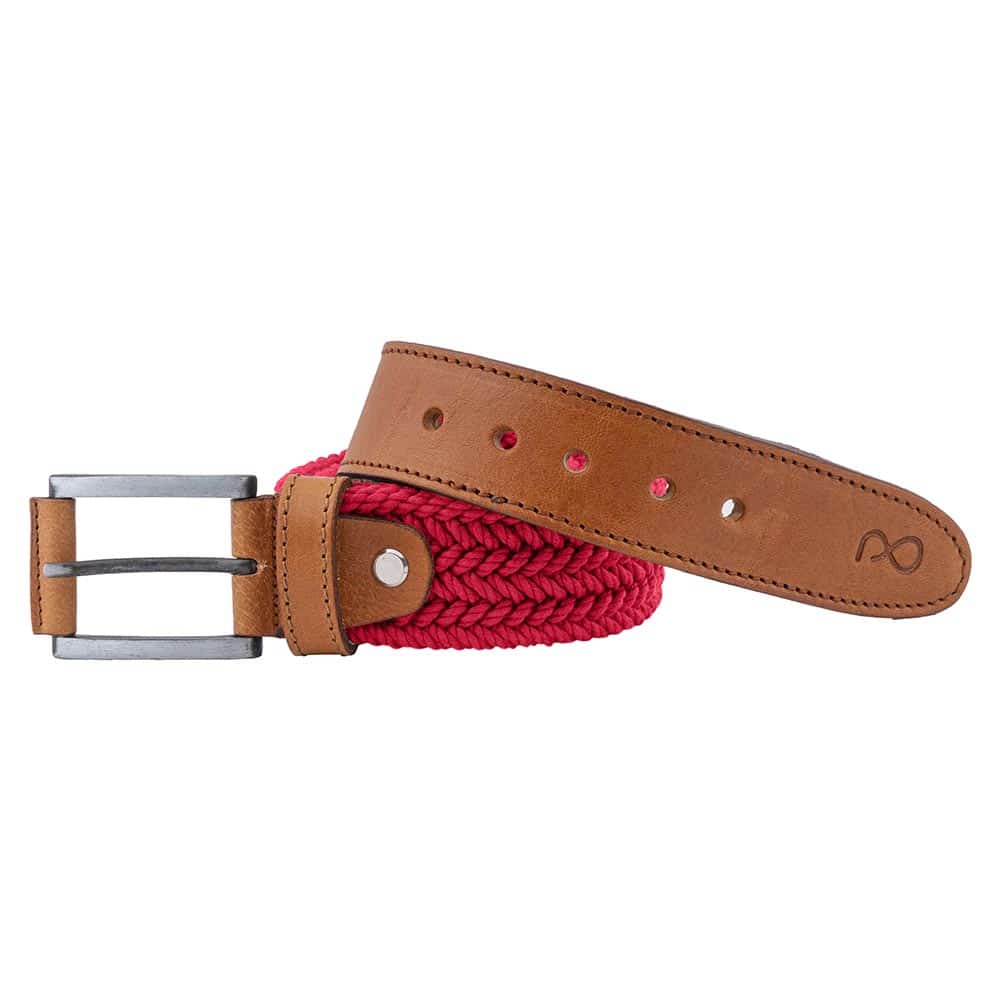 Men's Belts Prince Oliver Red