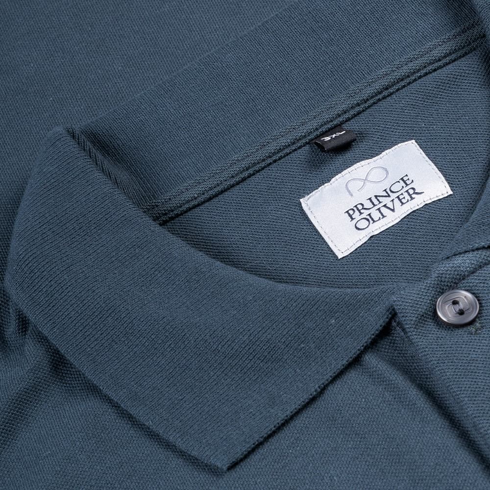 Plus Size Collection Polo Pique Γκρι 100% Cotton (Comfort Fit) Μόνο Μεγάλα Μέγεθη