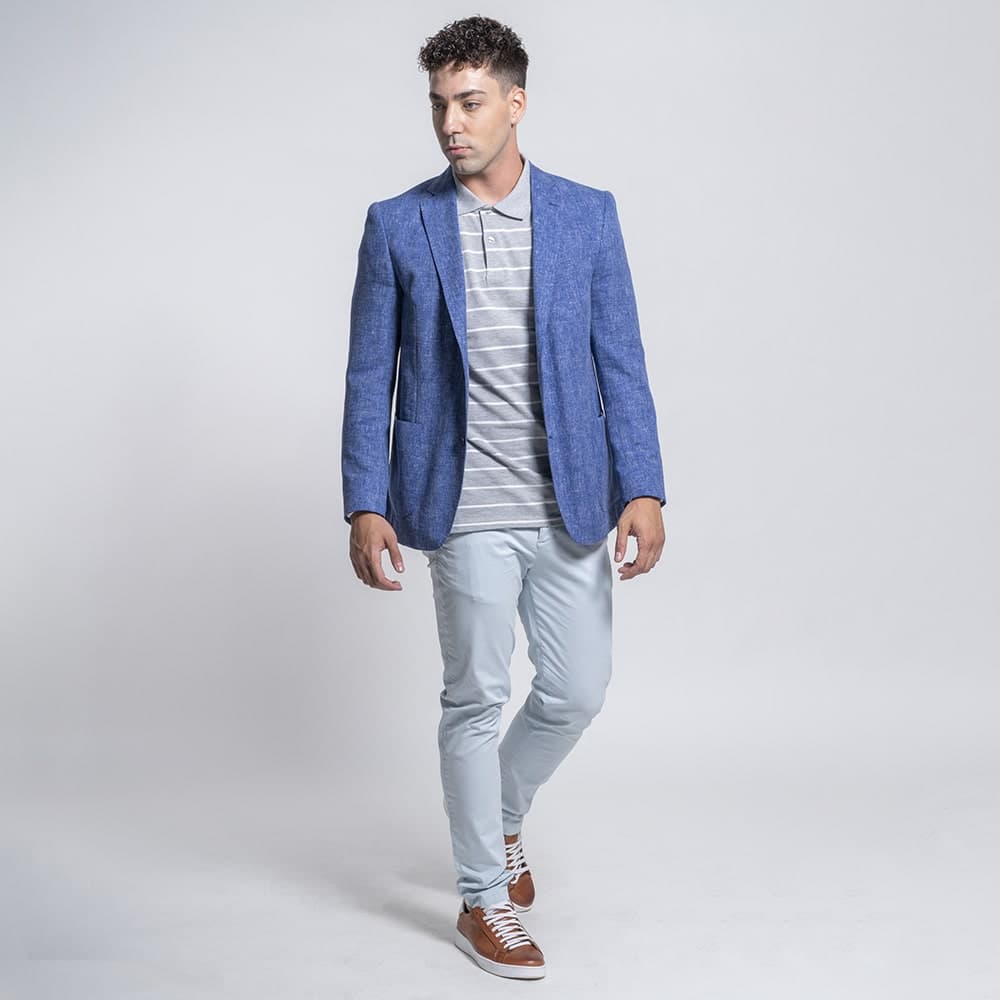 Premium Chino Σιέλ All Season (Modern Fit)