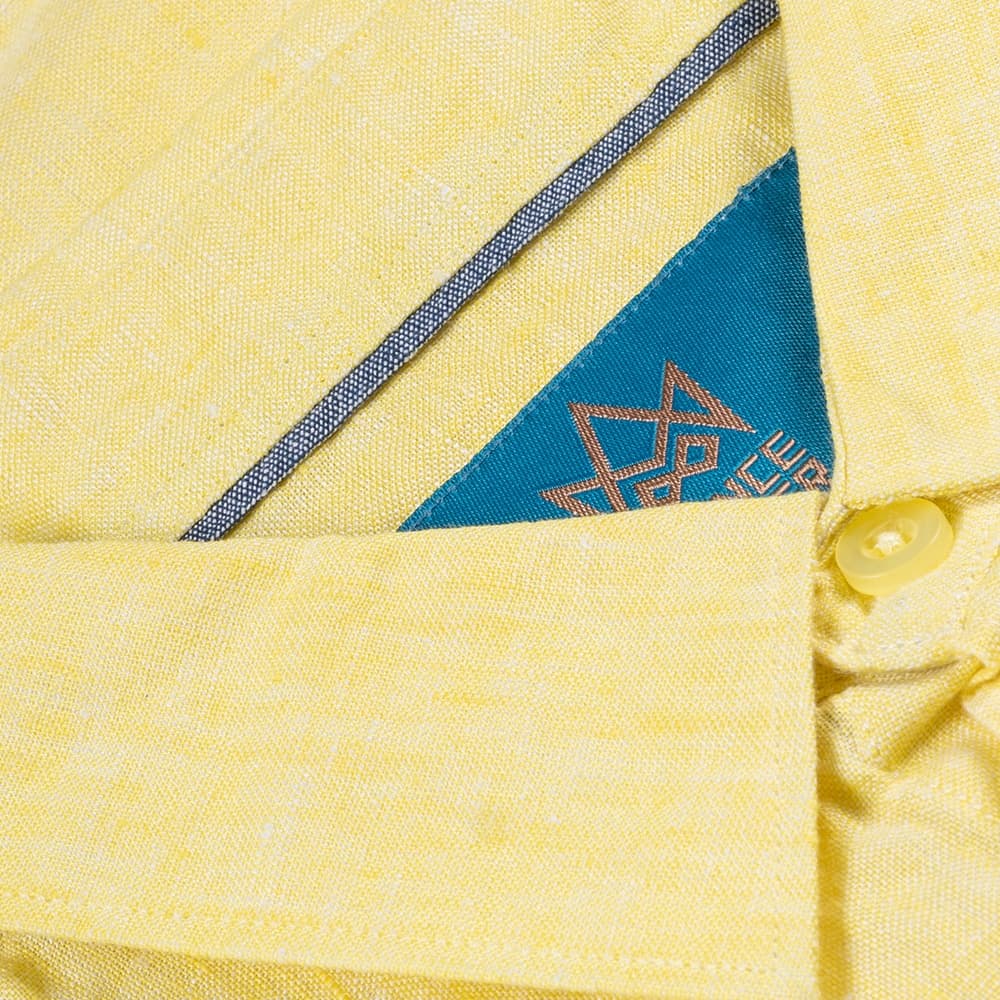 Πουκάμισο Κίτρινο 100% Λινό (Modern Fit)