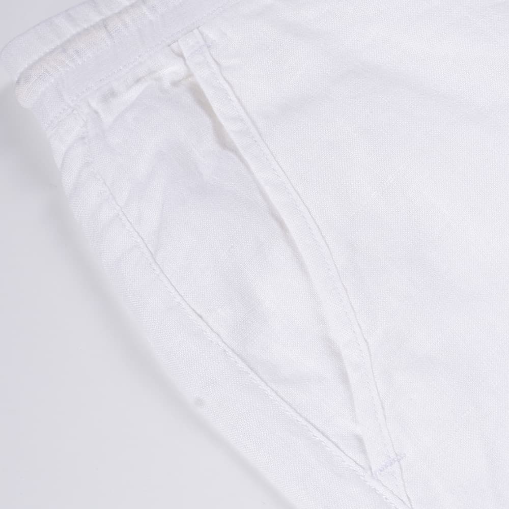 Βερμούδα Λευκή 100% Λινή (Modern Fit)