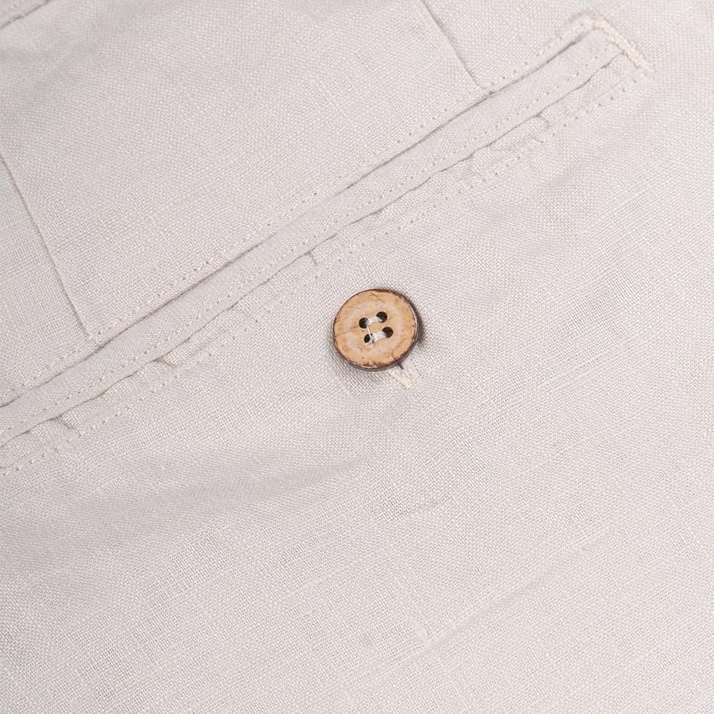 Βερμούδα Μπεζ 100% Λινή (Modern Fit)