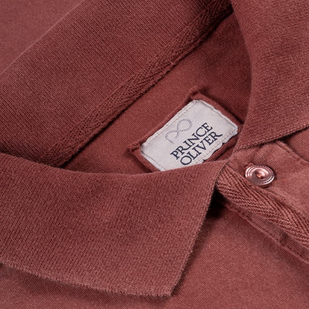 Polo Πετροπλυμένο Μπορντώ 100% Cotton (Modern Fit)