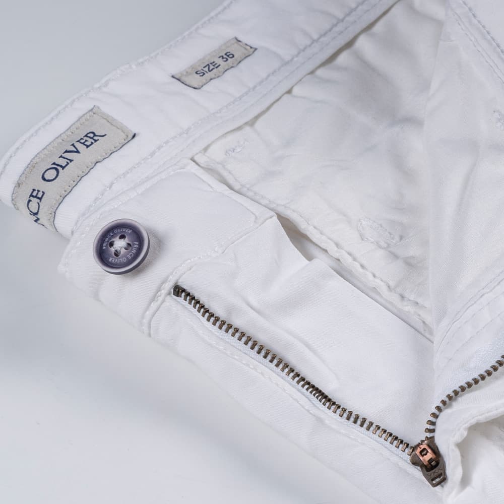 Βερμούδα Chinos Λευκή (Modern Fit)