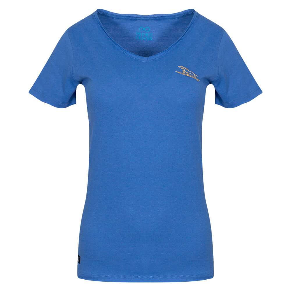 Γυναικείο T-Shirt Eco V-Neck Μπλε