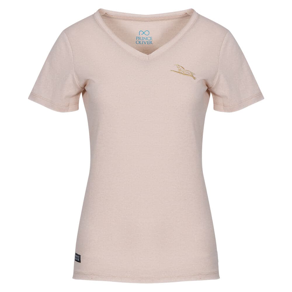 Γυναικείο T-Shirt Eco V-Neck Μπεζ