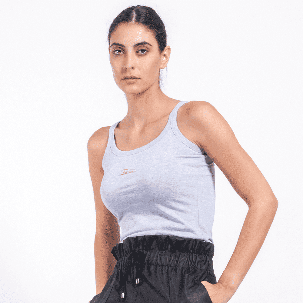 Γυναικείο Αμάνικο T-Shirt Eco Γκρι