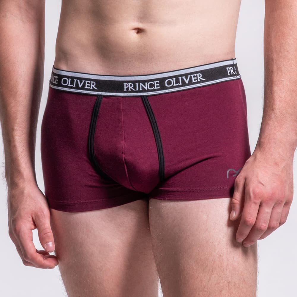 Σετ Boxer 3 Τεμ. Μπορντώ Cotton Stretch