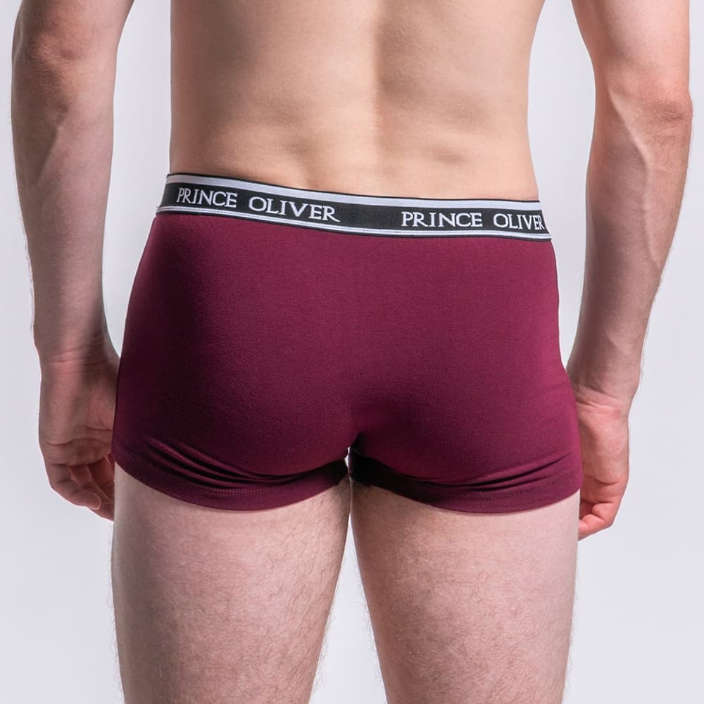 Σετ Boxer 3 Τεμ. Μπορντώ Cotton Stretch