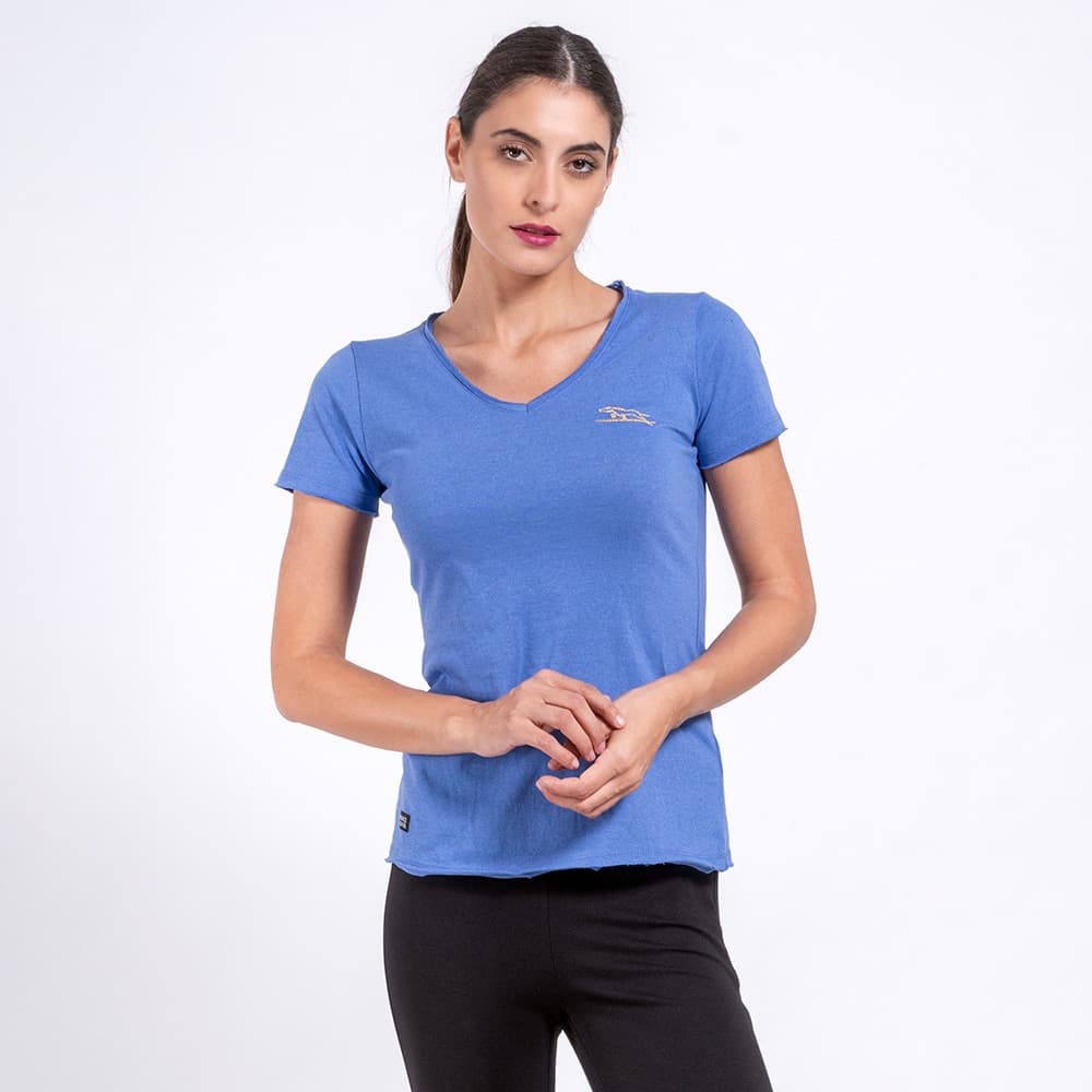 Γυναικείο T-Shirt Eco V-Neck Μπλε