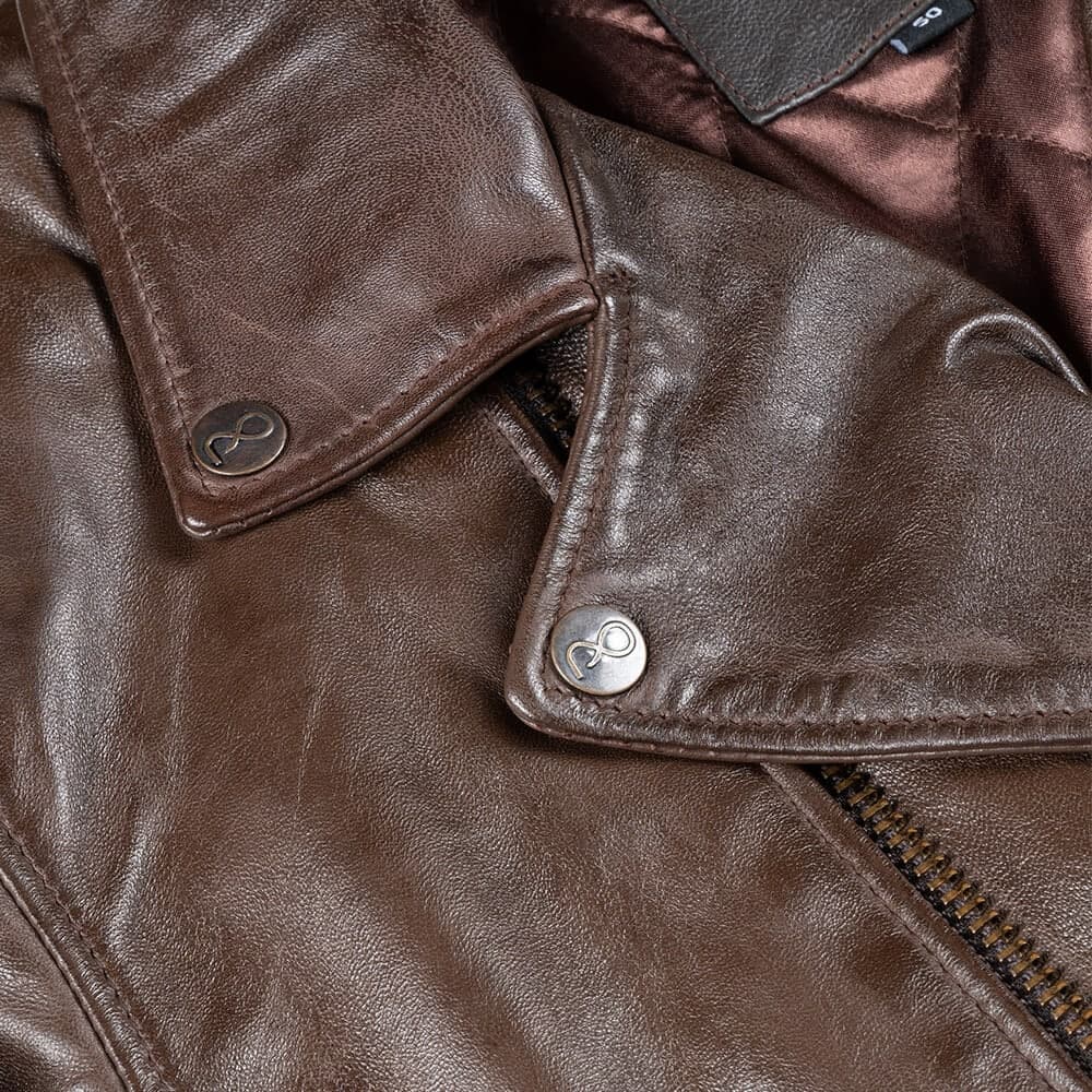 Perfecto Jacket Καφέ 100% Leather (Modern Fit)